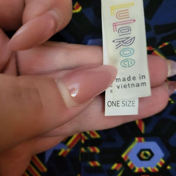 LuLaRoe Blue Arrow Leggings - Picture 4 of 5